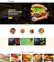 汉堡披萨快餐美食网站模板