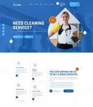 HTML5清洁服务公司网站模板