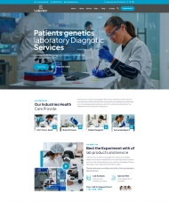 遗传学实验室诊断服务机构网站模板