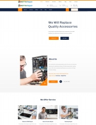 电子产品维修服务公司网站模板