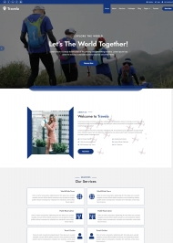 全球旅行网站HTML5模板