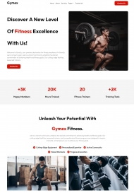 HTML5运动健身机构宣传网站模板