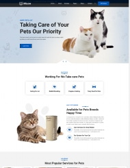 响应式宠物店宣传网站模板