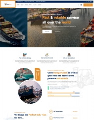 海上货运服务公司网站模板