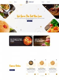 西式餐饮美食订购服务网站模板
