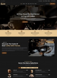 HTML5咖啡饮料饮品点单网站模板