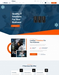 IT服务公司宣传网站模板