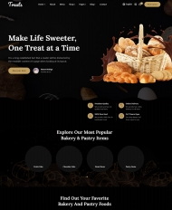 烘焙蛋糕连锁机构HTML5网站模板