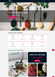 HTML5香料供应商宣传网站模板