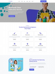 家政清洁服务公司宣传网站模板
