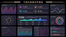 可视化数据分析看板PPT模板