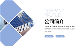 北欧简约风公司简介PPT模板