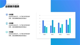 六套商务风业绩展示可编辑柱形图PPT图表