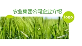 商务农业集团公司企业宣传介绍ppt模板