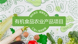 有机食品农业产品项目PPT模板