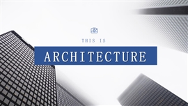 欧美大气宝蓝色商务PPT模板