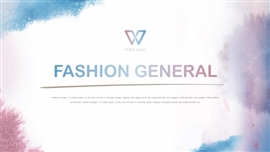 水彩风欧美PPT模板