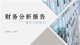 财务分析报告PPT模板