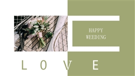 婚礼策划婚礼相册ppt模板