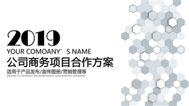 公司商务项目合作方案计划PPT模板