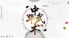 中华武术文化介绍动态ppt模板