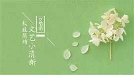 文艺小清新年终工作总结计划PPT模板