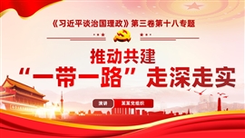 推动共建一带一路走深走实PPT模板