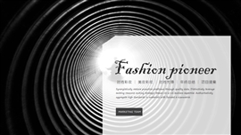 黑白时尚彩妆品牌发布会ppt模板