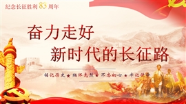 弘扬长征精神走好新时代长征路PPT模板