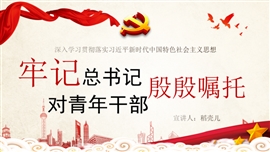 牢记总书记对青年干部的殷殷嘱托PPT模板