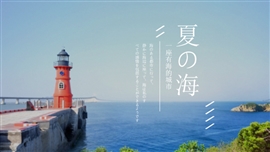 纯净的海小清新旅游相册PPT模板