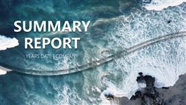 高端动态商务工作汇报PPT模板