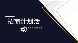 几何风招商计划简约汇报PPT模板
