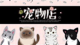 宠物店店铺经营电商经营分析报告PPT模板