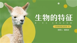 初中生物七年级《生物生物的特征》PPT课件