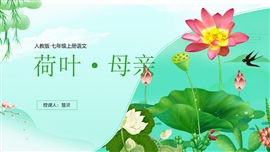 初中语文七年级《荷叶母亲公开赛》PPT课件