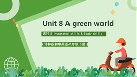 牛津译林版初中英语八年级下册第八单元第5课时PPT课件