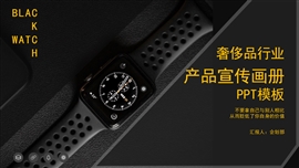 奢侈品行业产品宣传画册ppt模板