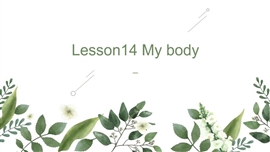 小学英语冀教版三年级上册《lesson14 my body》PPT课件