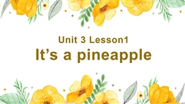 小学英语人教版四年级上《unit 3 it’s a pineapple》PPT课件