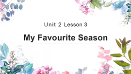 小学英语五年《unit2 my favourite season lesson3 》PPT课件