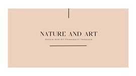 极简自然艺术画册ppt模板