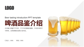 啤酒品鉴介绍ppt模板