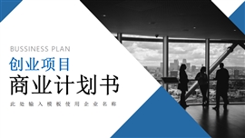 沉稳大气创业融资商业计划书PPT模板