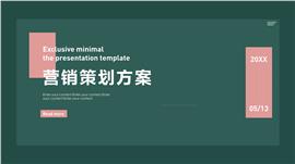 极简风策划方案ppt模板