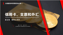 高中政治高一必修《信用卡、支票和外汇》PPT课件