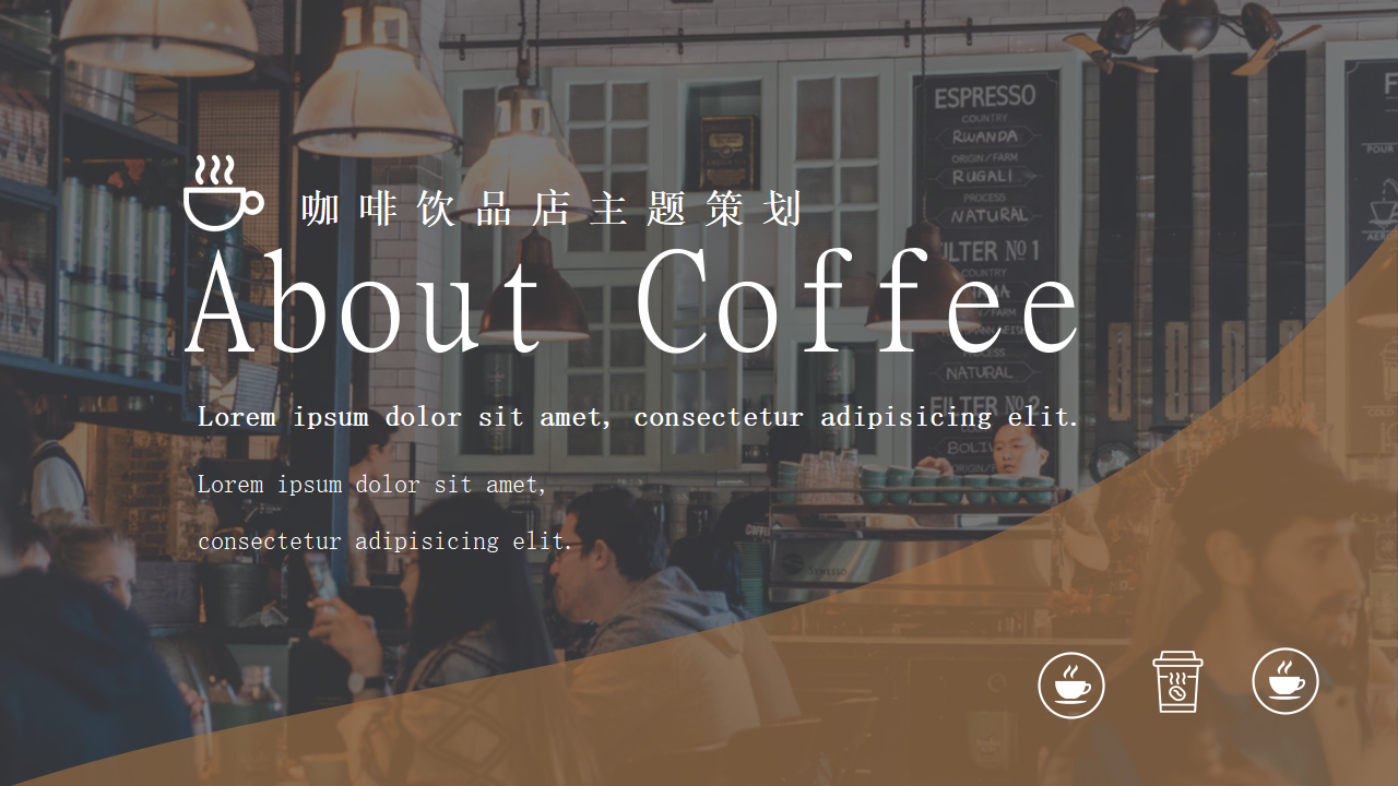 咖啡饮品店商务活动策划ppt模板