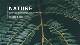 绿植风景相册画册旅游ppt模板