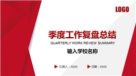 商务季度工作复盘总结ppt模板