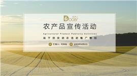 农业农产品宣传推广活动策划PPT模板